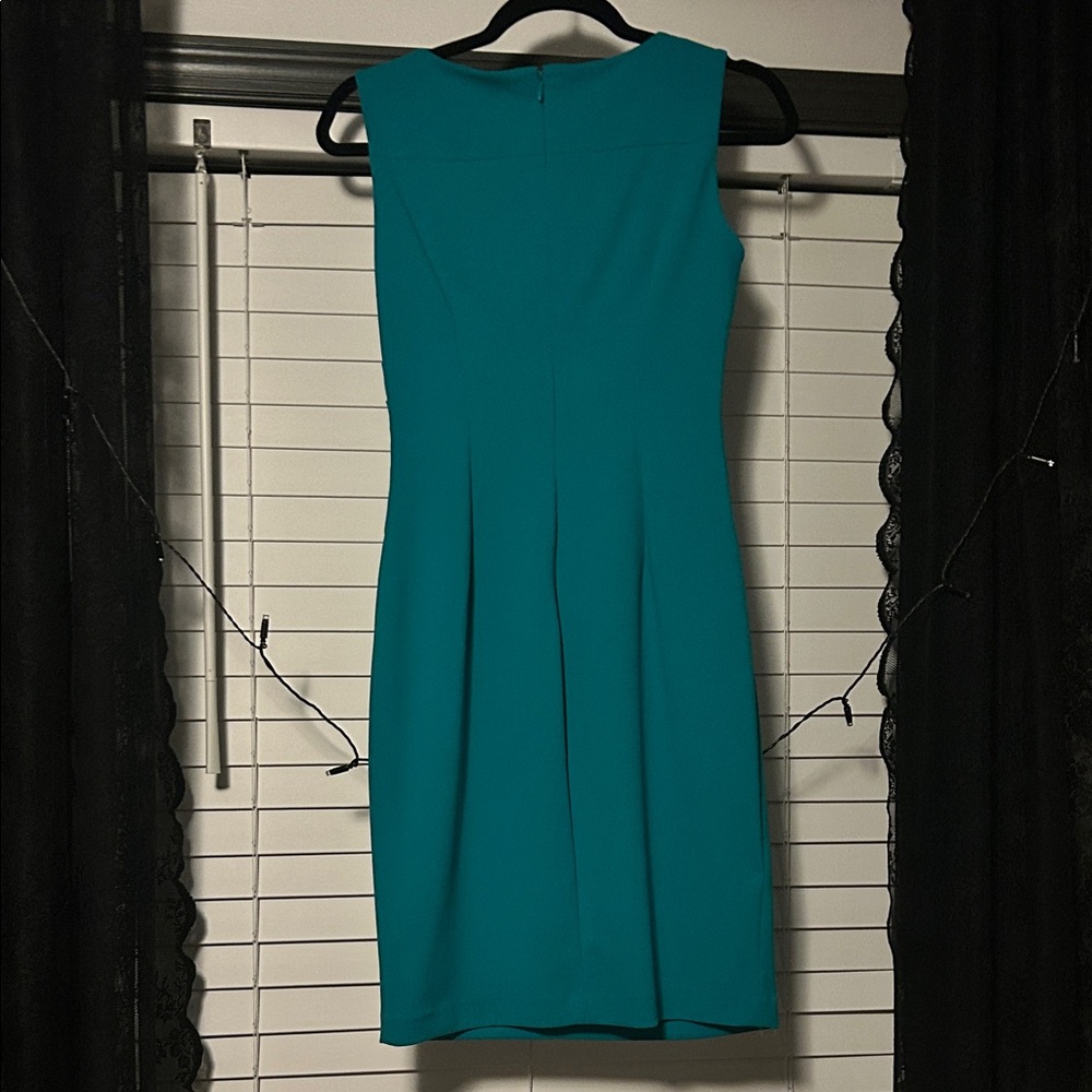 Calvin Klein Teal Midi Dress - Picture 3 of 3